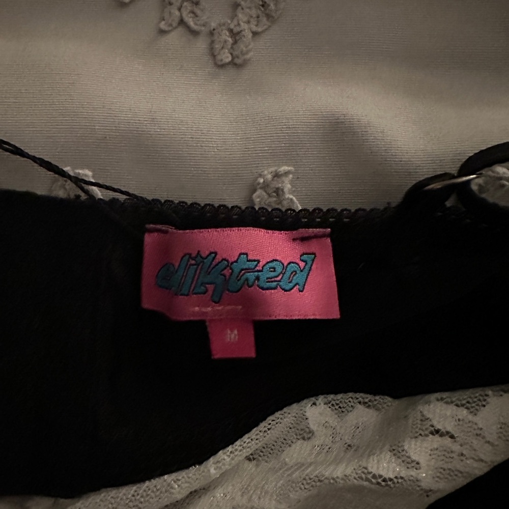 Edikted Black and White Lace Tank Top - Picture 5 of 5